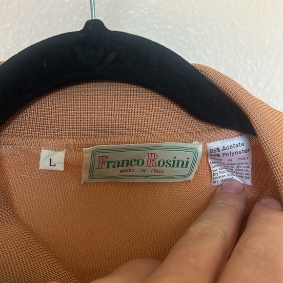 Franco Rosini Italian vintage 70’s/60’s long sleeve collar - Picture 2 of 3